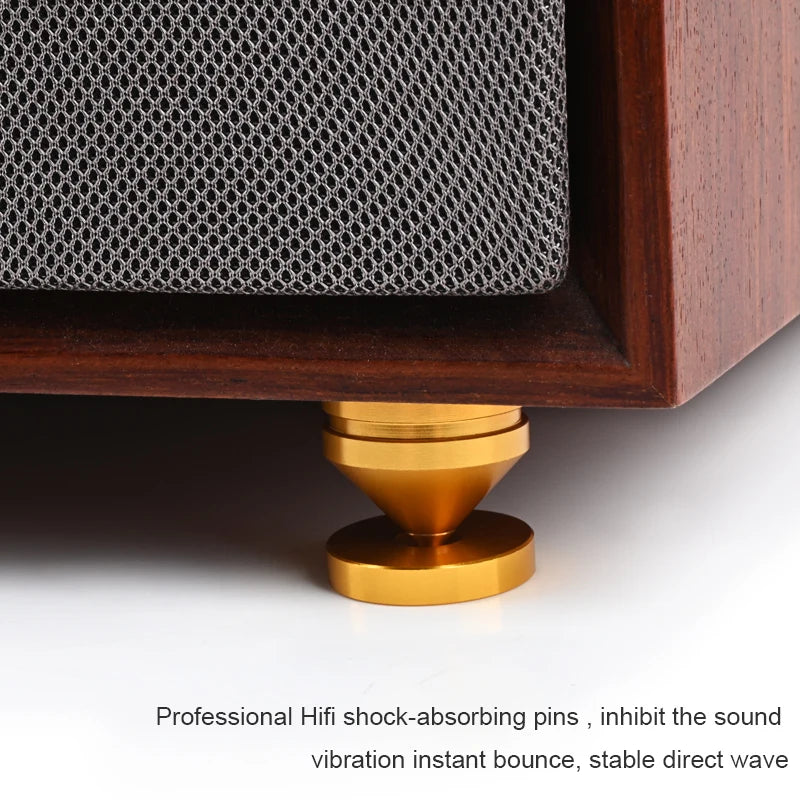 ERUMPENT Pieds Enceinte HiFi Aluminium Anti-Vibration Lot de 4 – CLEVI Paris