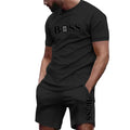 Ensemble homme t-shirt imprimé et short en maille – CLEVI Paris