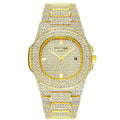 PINTIME Montre Quartz Homme Full Diamond Acier Carrée Sport – CLEVI Paris