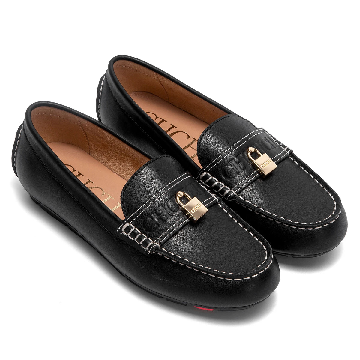Chaussures plates femme en cuir fendu – CLEVI Paris