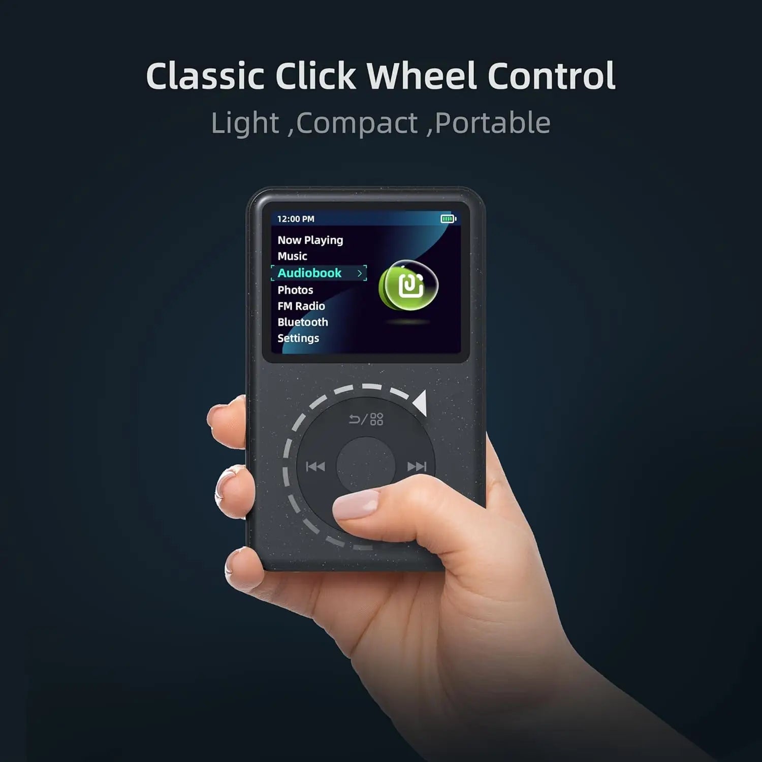 Lecteur MP3 Bluetooth INNIOASIS Y1 – HiFi Hi-Res, 90H, FM Radio, Écran 2.4", 64/128Go