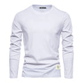 T-Shirt Homme 100% Coton Manches Longues Col Rond Uni 7 Coloris – CLEVI Paris