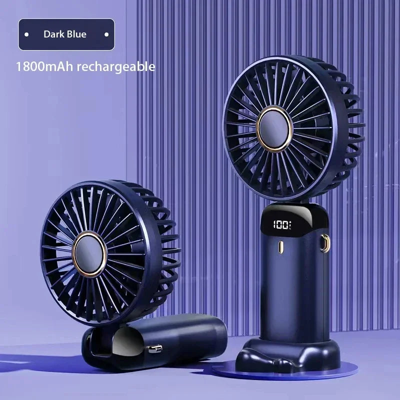 Mini ventilateur de cou rechargeable, écran LED – CLEVI Paris
