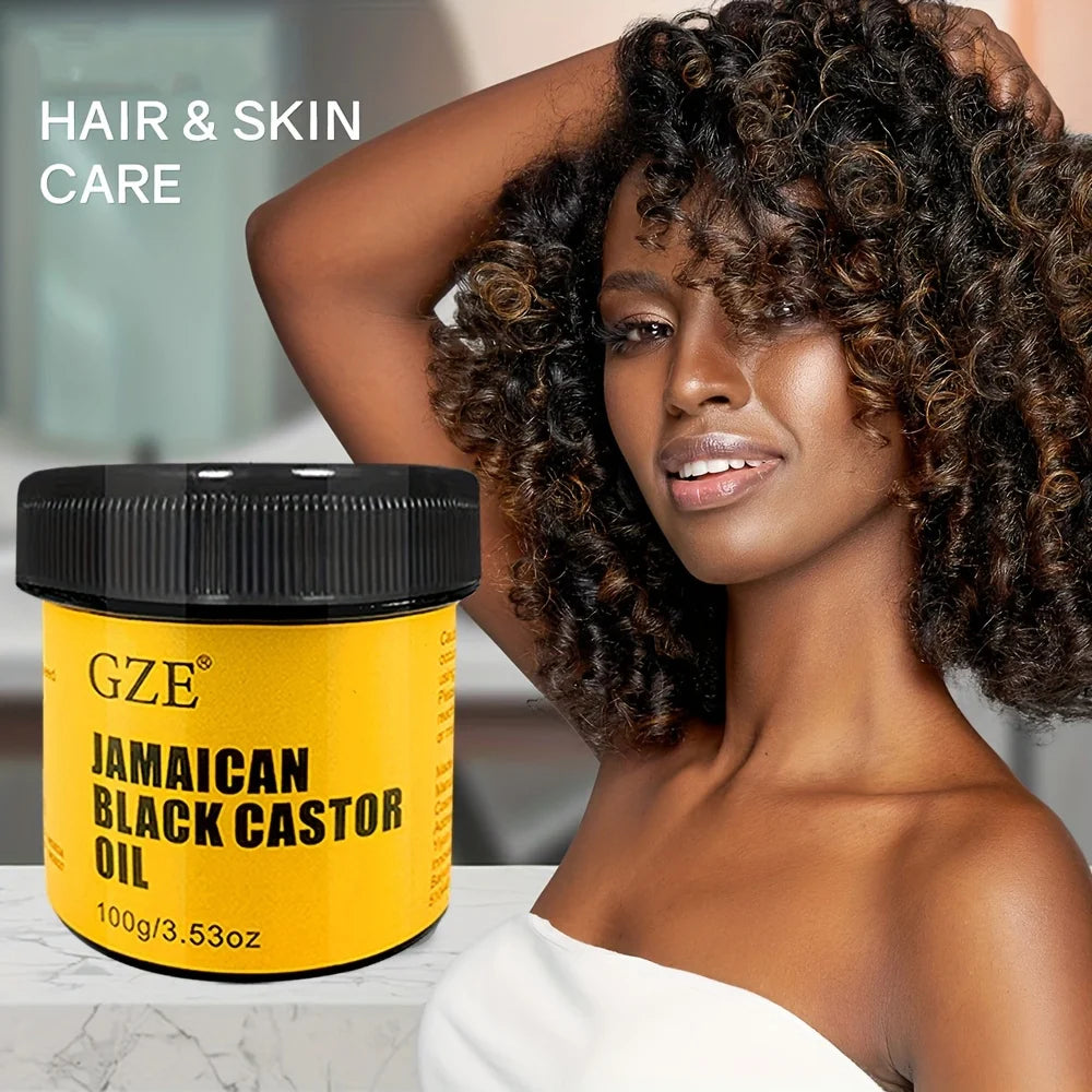 Soin Capillaire Huile de Ricin Noire Jamaïcaine & Crème Gingembre — CLEVI Paris