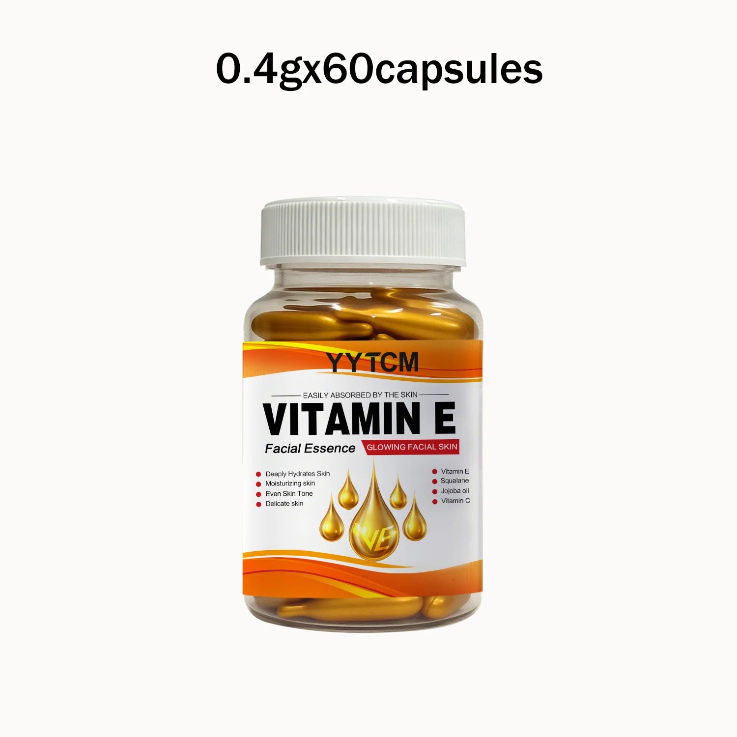 Capsules Essence Vitamine E | Hydratation Profonde, Squalane Végétal & Vitamine C | Éclat & Lissage – CLEVI Paris
