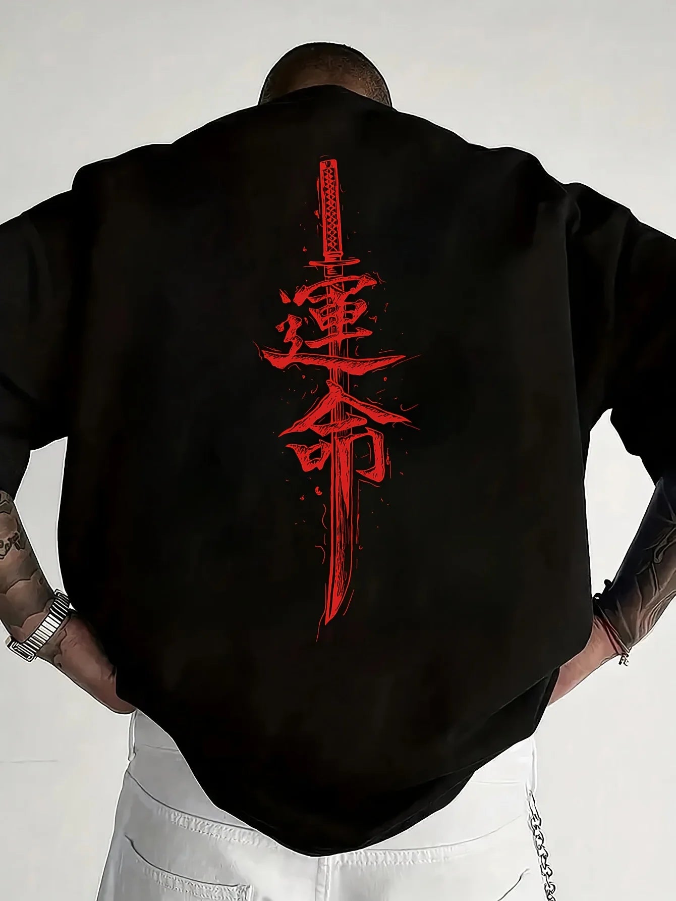 T-Shirt Unisexe Imprimé Samouraï Japonais 100% Coton Manches Courtes 15 Coloris – CLEVI Paris
