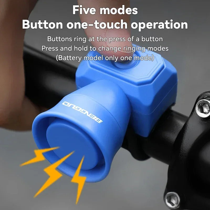 Sonnette Vélo Électronique Étanche USB & Pile — CLEVI Paris