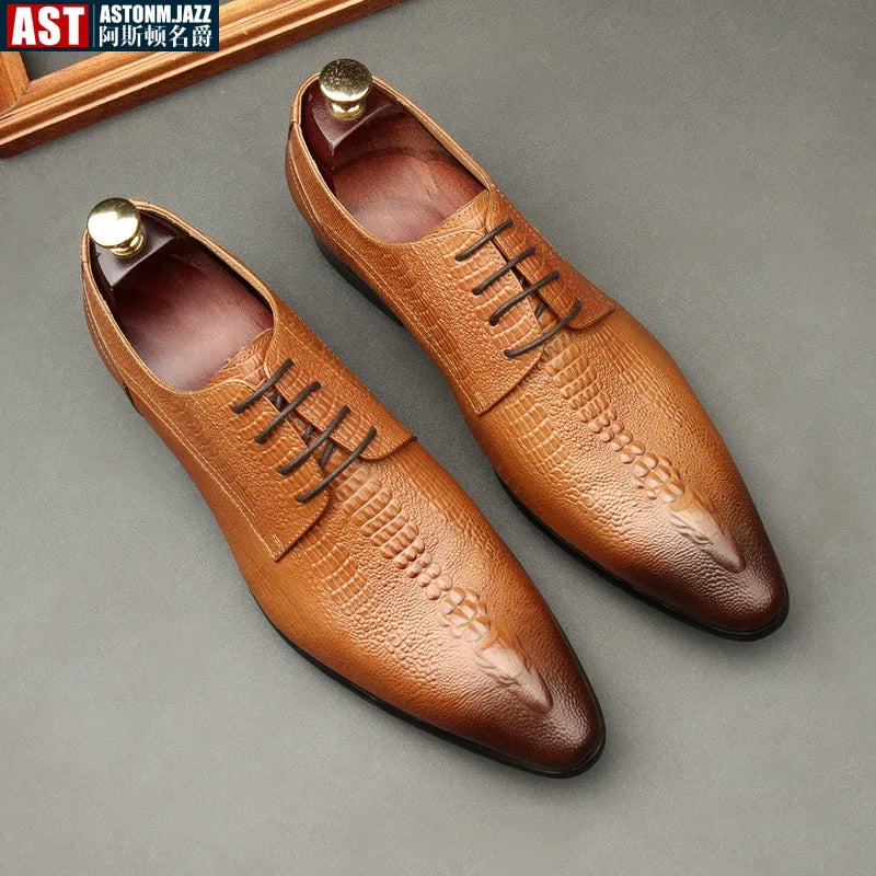 Oxford Homme Cuir Véritable Multi-Style – CLEVI Paris