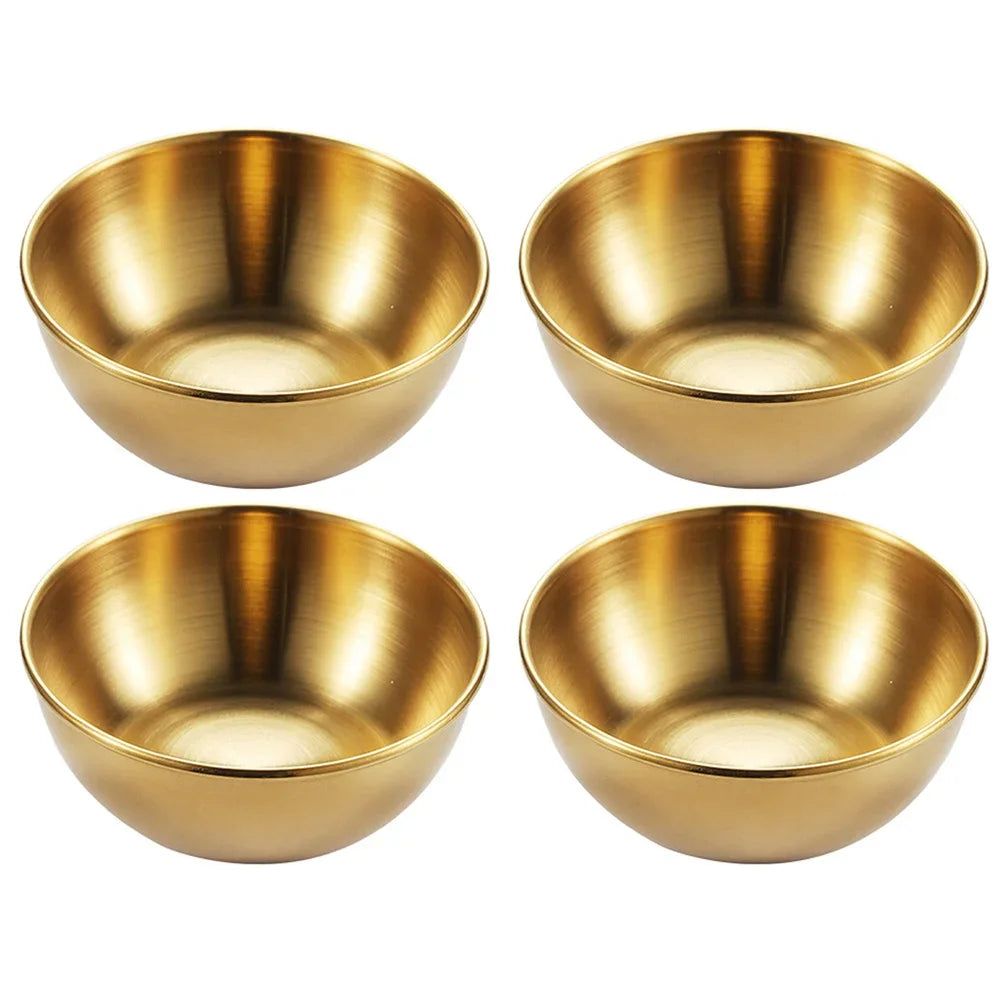Coupelles à Sauce en Inox — Or & Argent, Lot de 2 ou 4, Apéritif & Condiments | CLEVI Paris