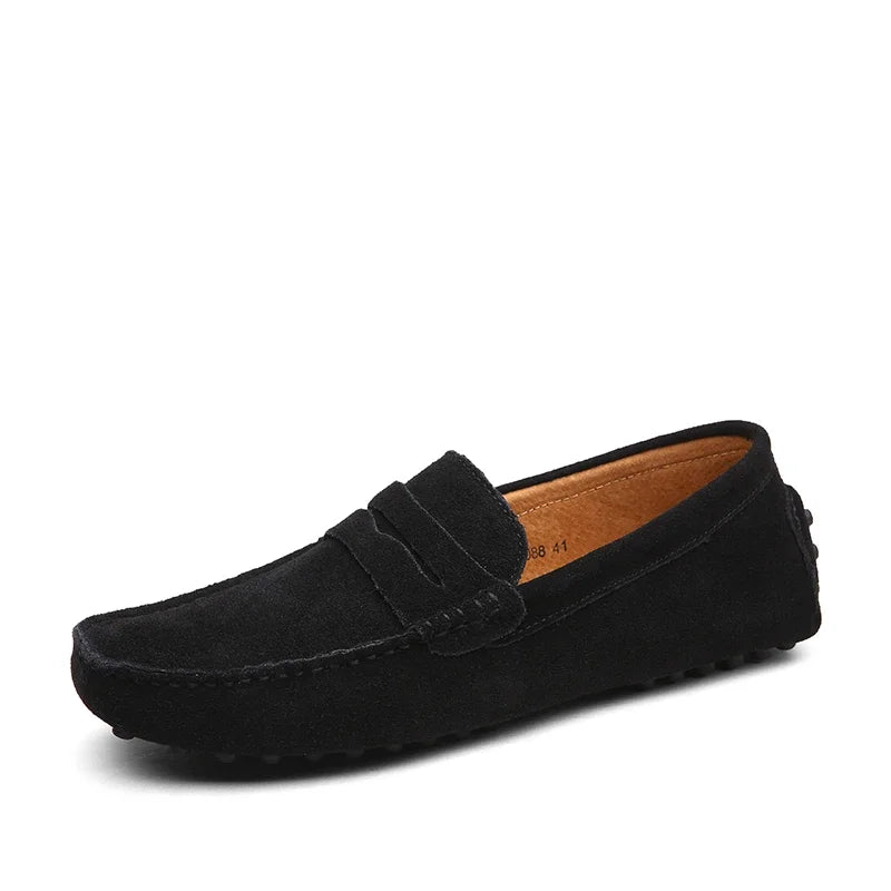 Mocassins Daim Véritable Homme Slip-On Respirants | 10 Coloris, Tailles 38-49 – CLEVI Paris