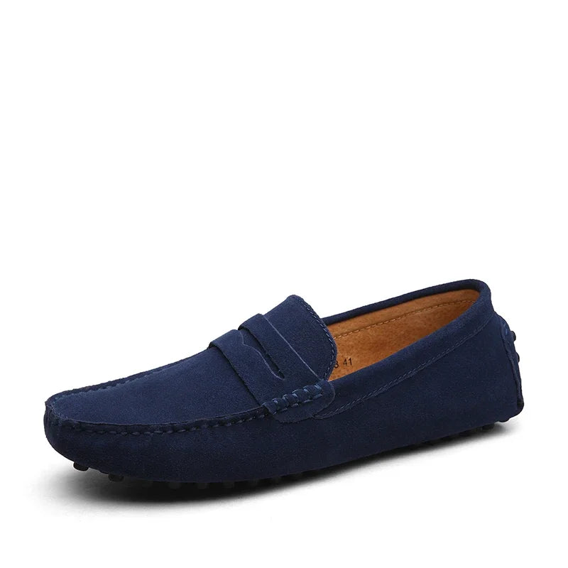 Mocassins Daim Véritable Homme Slip-On Respirants | 10 Coloris, Tailles 38-49 – CLEVI Paris