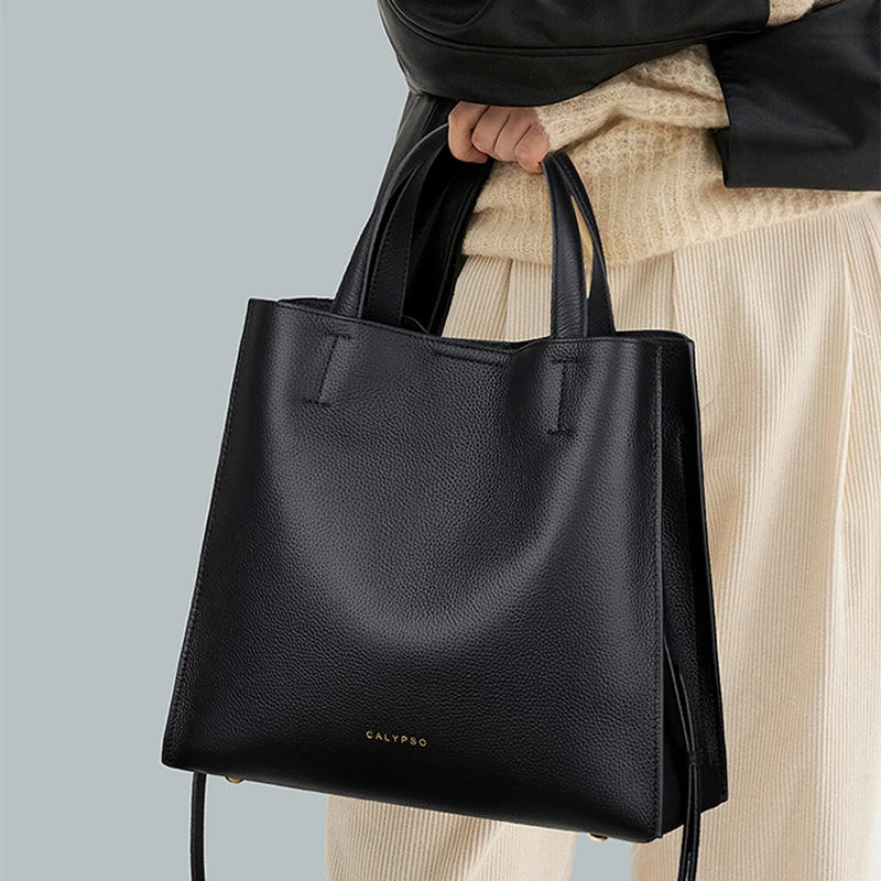 Sac à Main Cuir Vachette Femme Tote Zip – CLEVI Paris