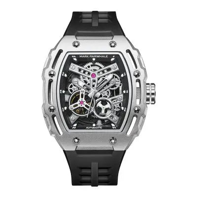 Montre Mécanique Automatique MARK FAIRWHALE FW-6700 Squelette Tonneau Fond Transparent – CLEVI Paris