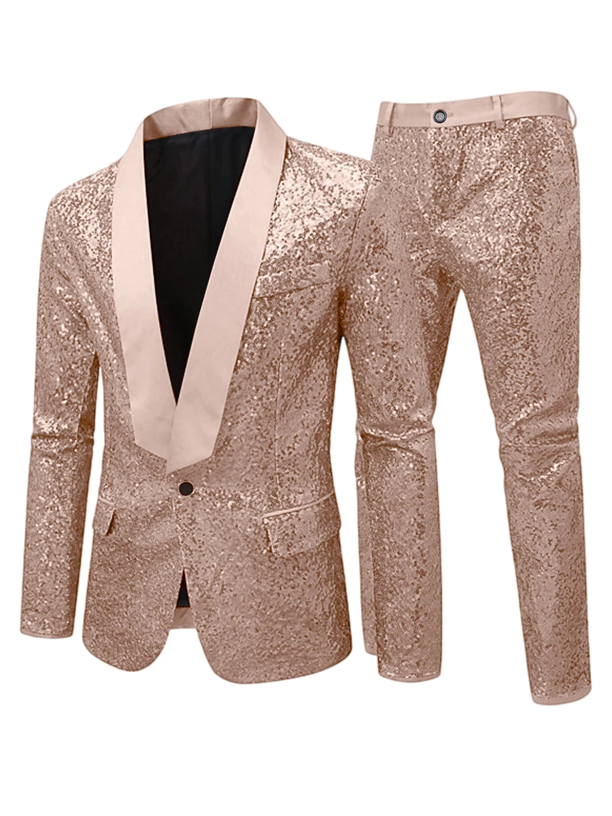 Costume Smoking Sequins Homme 2 Pièces – CLEVI Paris