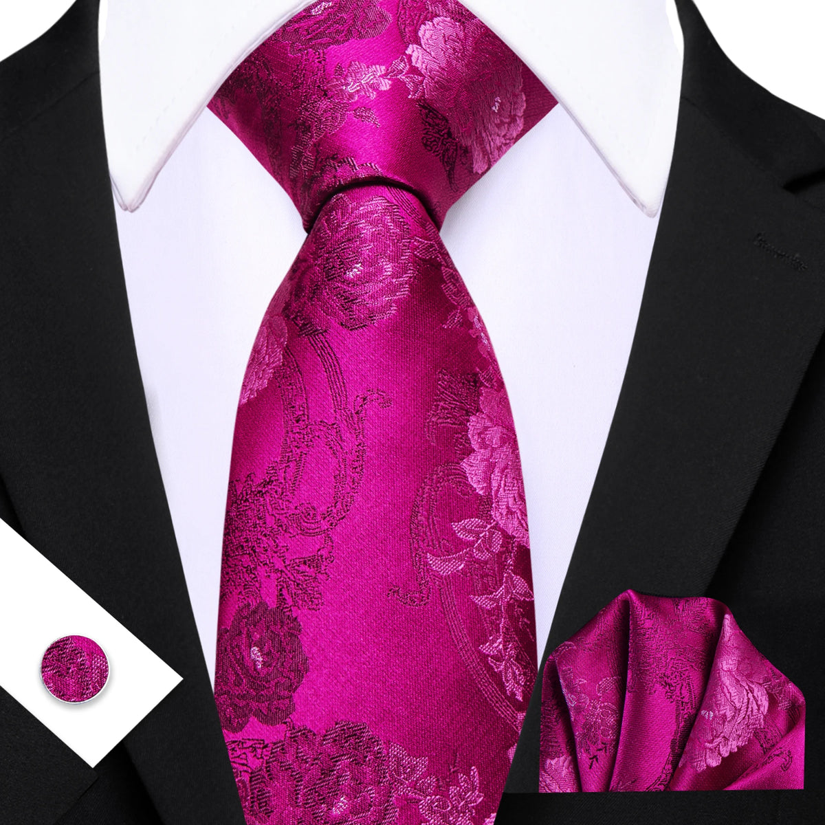 Ensemble cravate homme floral – CLEVI Paris
