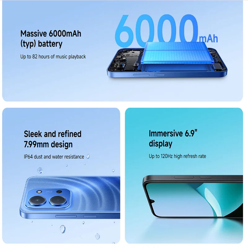 Xiaomi Redmi 15C 4G – Écran 6,9" | Batterie 6000mAh | 50MP | 4Go+256Go