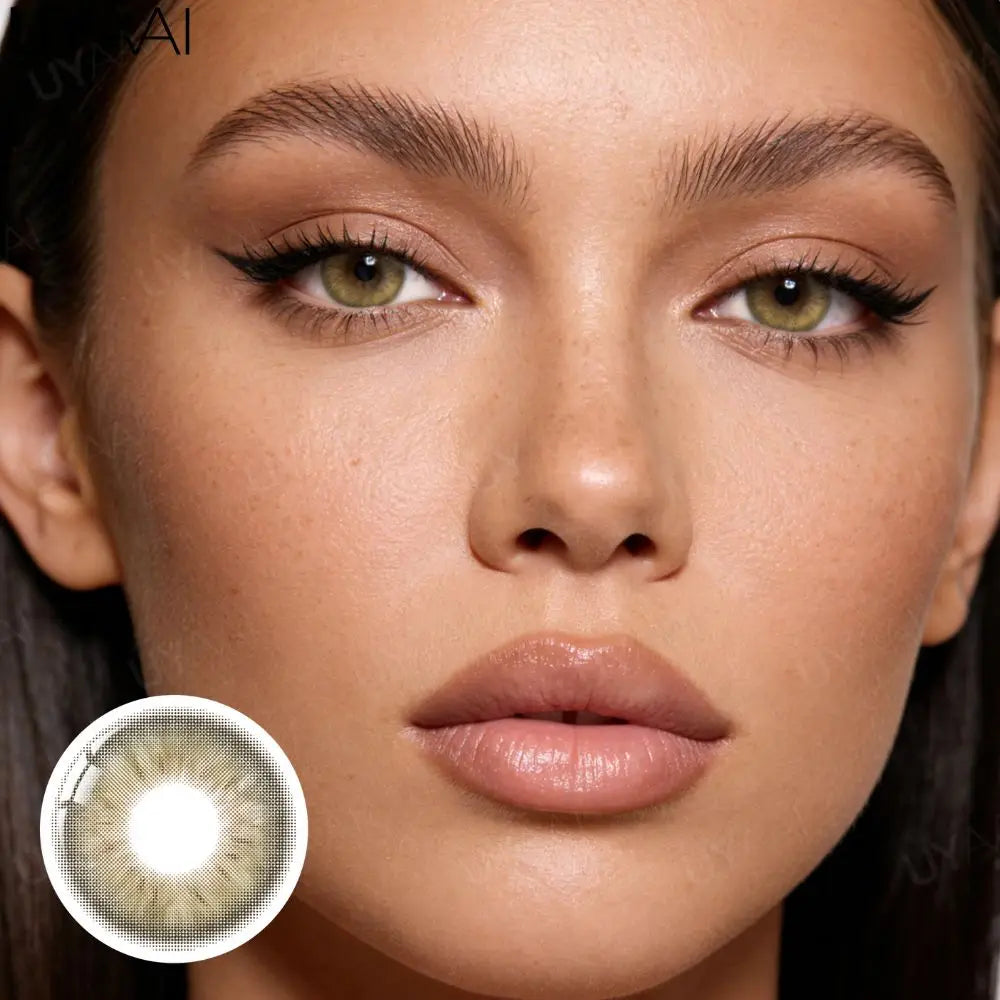 Lentilles de Contact Colorées UYAAI – 14 Teintes Naturelles, Sans Correction, Port Annuel