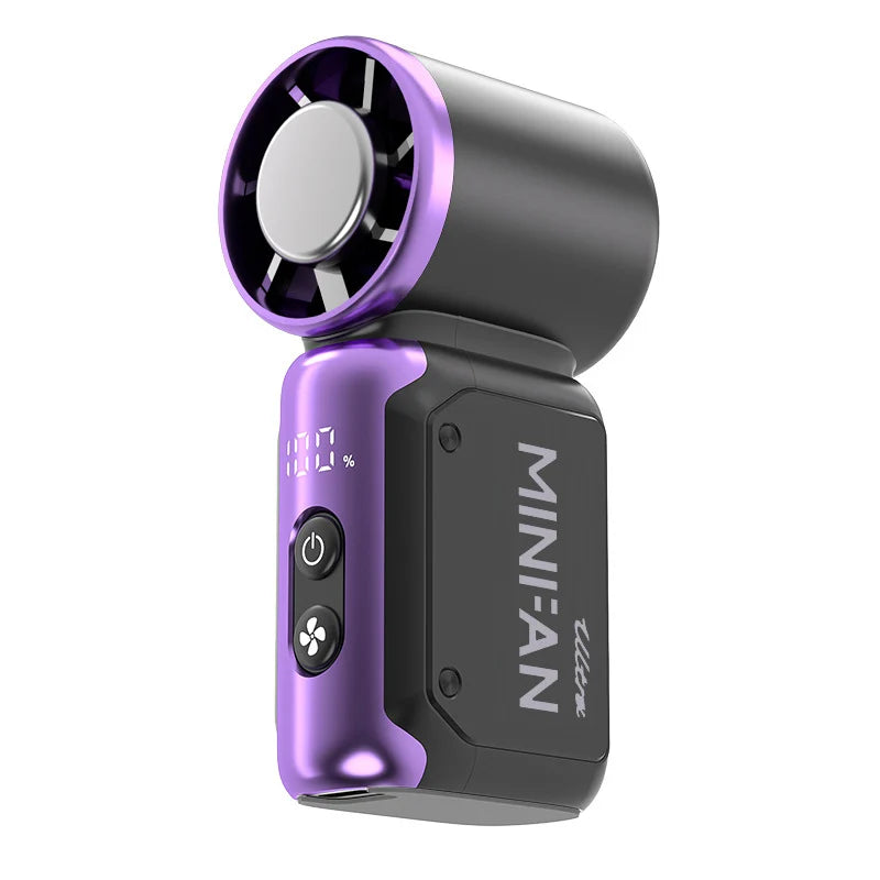 Mini ventilateur à main rechargeable 3600 mAh – CLEVI Paris