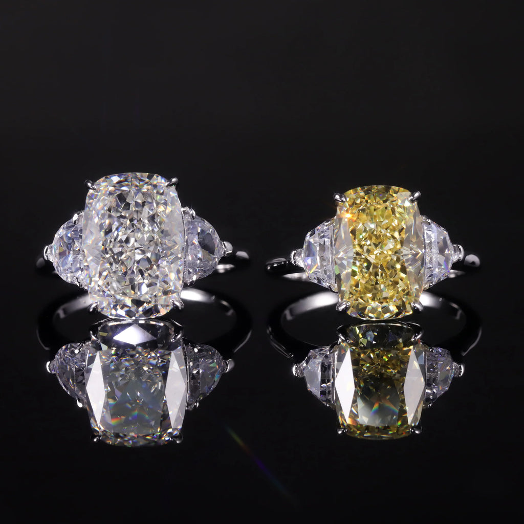 Bague Trois Pierres Argent 925 | Zircon Diamant – CLEVI Paris