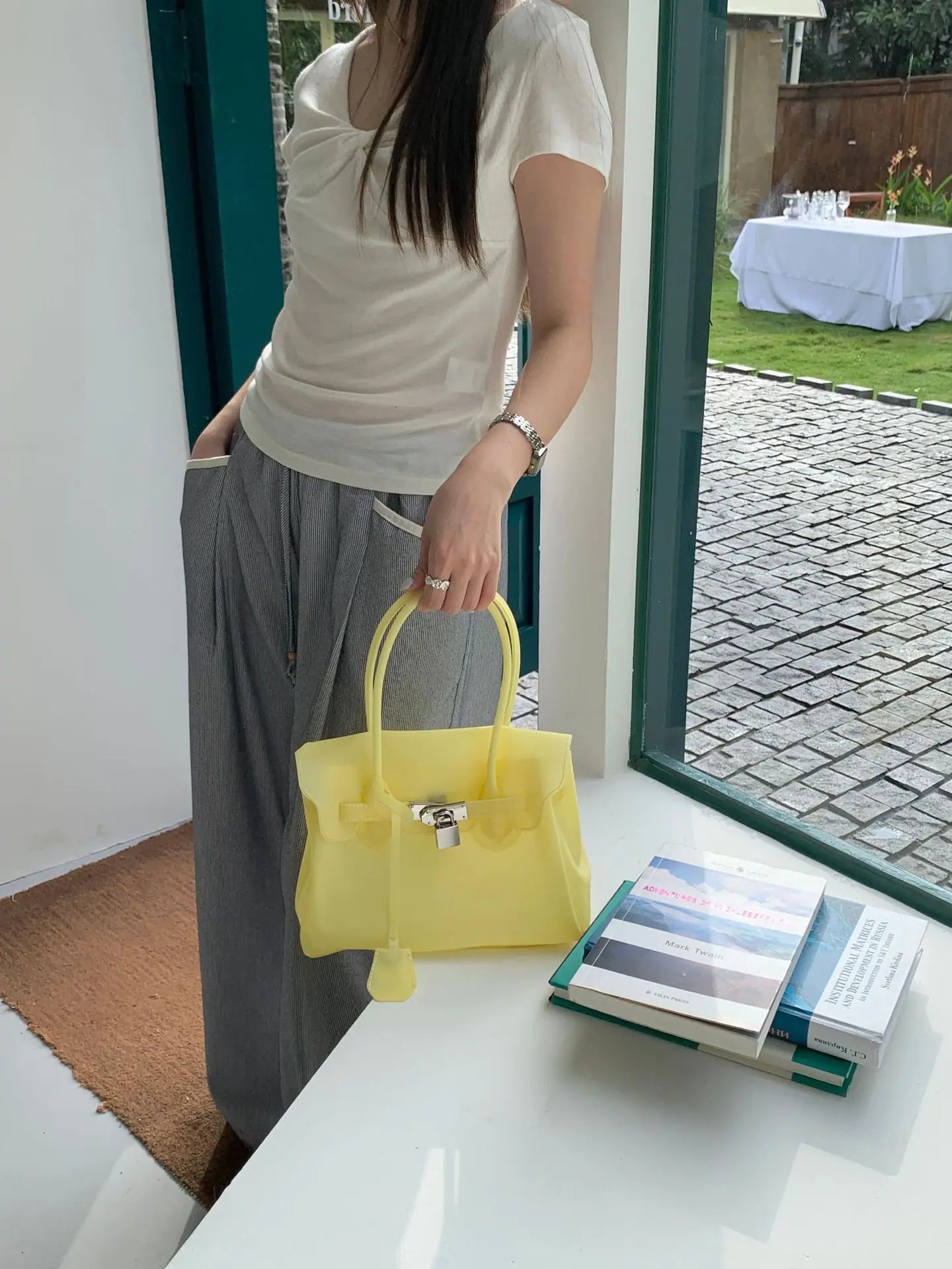 Sac Cabas Femme Style Vintage Minimaliste 20 Coloris Port Épaule Bandoulière – CLEVI Paris