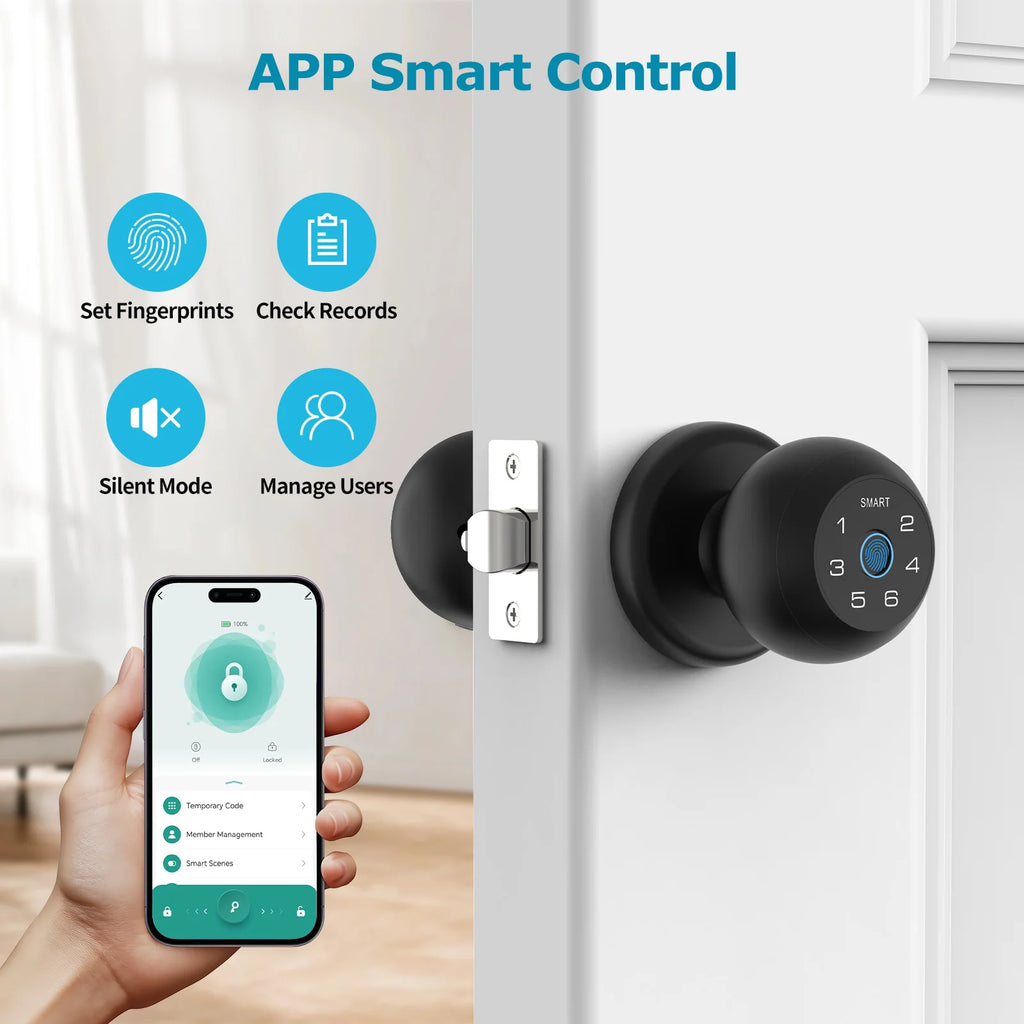 Serrure Connectée Viladepot D2 Empreinte Digitale Tuya Intérieure – CLEVI Paris