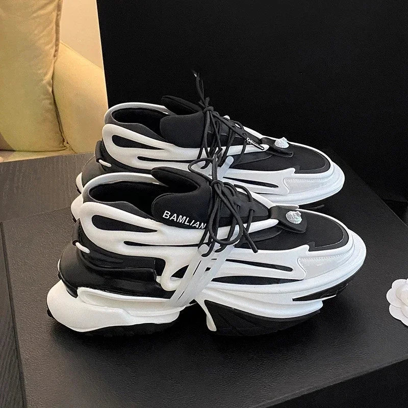 Sneakers Respirantes Chunky Unisexe Semelle Caoutchouc – CLEVI Paris