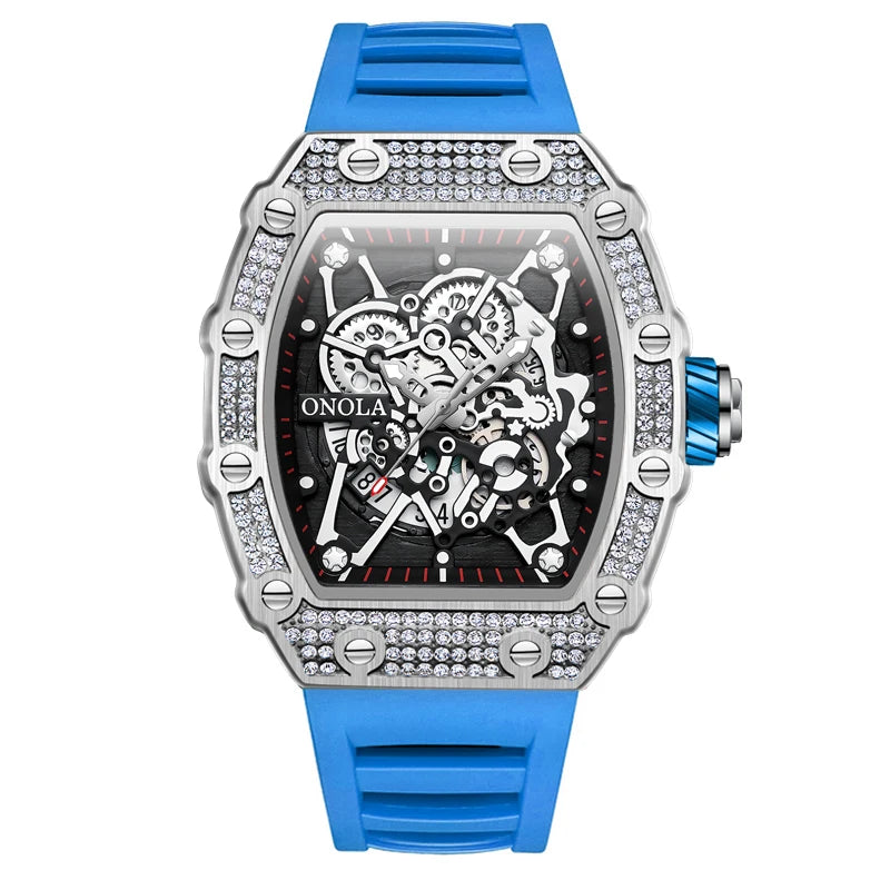 ONOLA ON3827D – Montre Quartz Homme | Sport & Business, Bracelet Silicone, Étanche 3 Bar