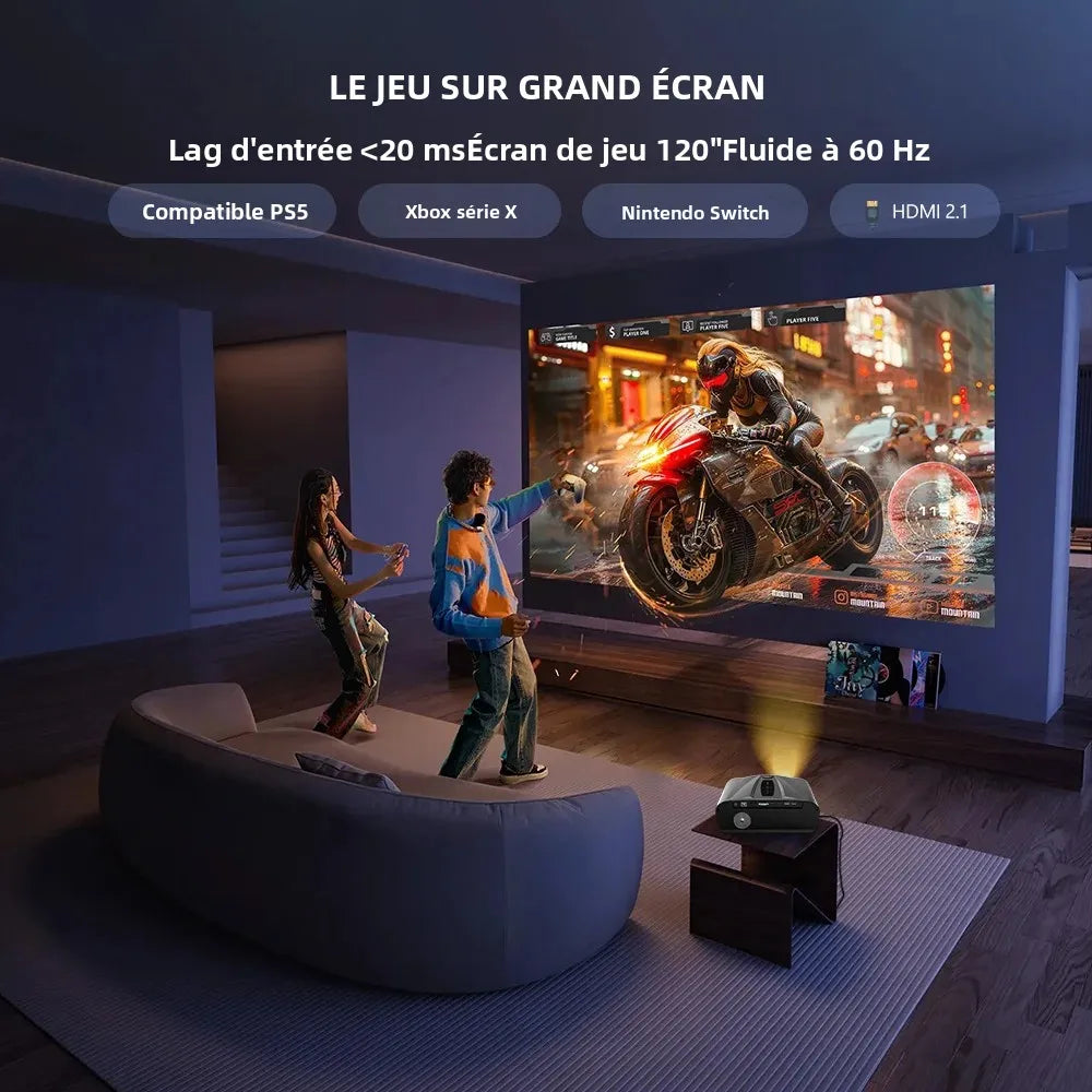 ZCGIOBN A9T 4K Projecteur Home Cinéma 1080P 4200 ANSI Android Netflix WiFi 6 BT 5.4 – CLEVI Paris