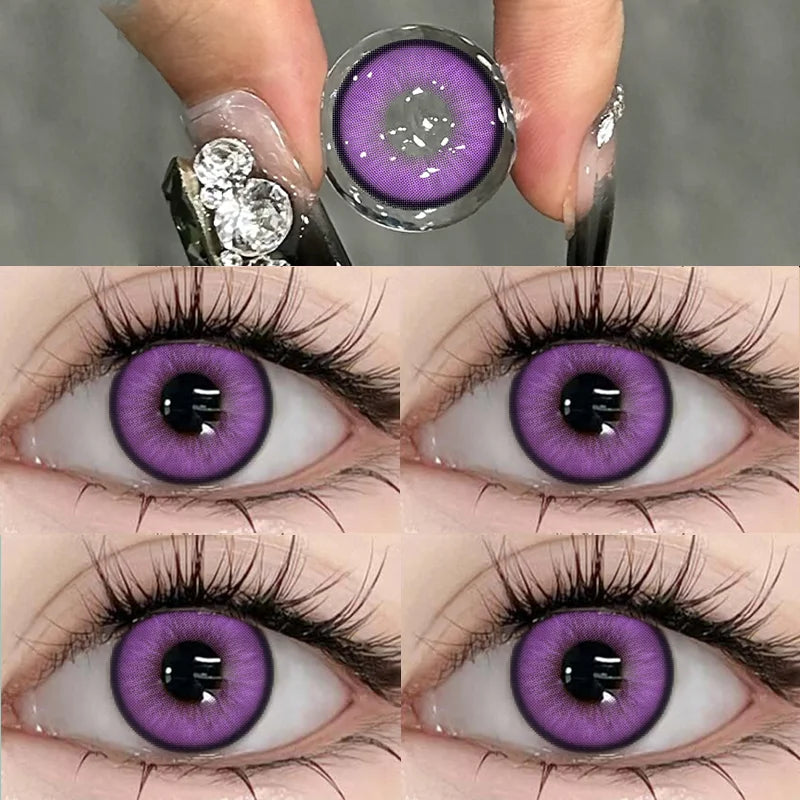 Lentilles de Contact Colorées DUOXIU | Collection Koi | Avec Correction 0 à -8.00 | 1 Paire – CLEVI Paris