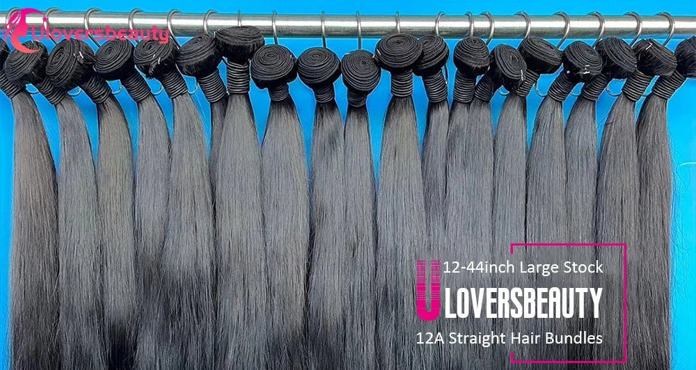 Bundles lisses noirs 1B, cheveux humains – CLEVI Paris