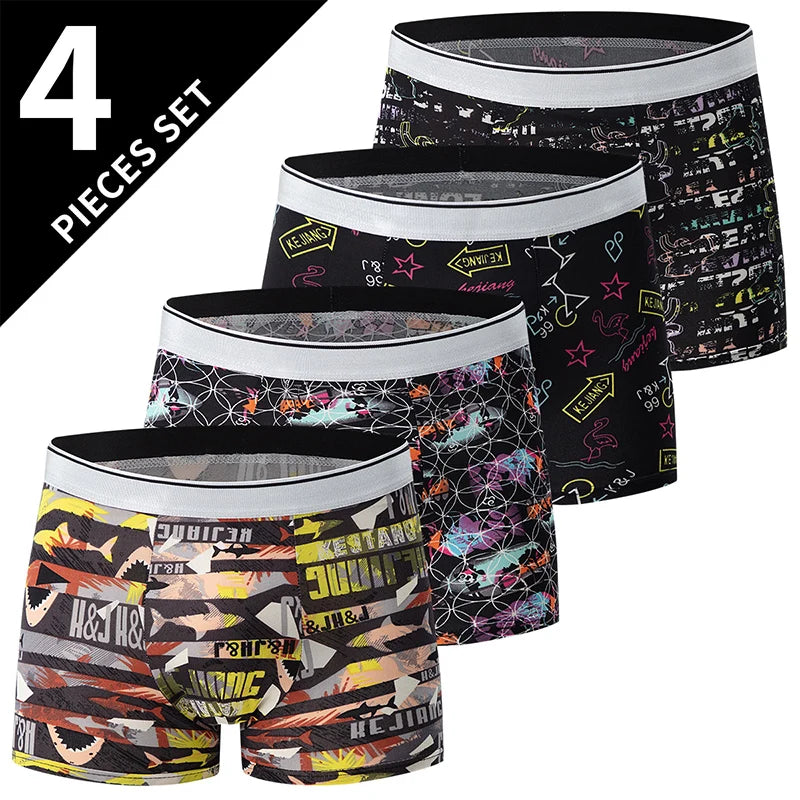 Lot de 4/5 Boxers Homme – Tailles Européennes & Motifs Mode – CLEVI Paris