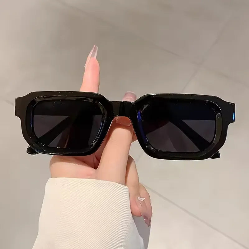 Lunettes de Soleil Rétro Rectangle UV400 – Style Vintage Mixte