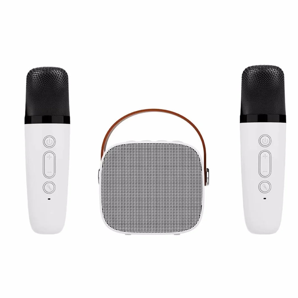 Machine Karaoké Bluetooth KTV – 1 ou 2 Micros Sans Fil, HiFi 3D, LED, Enfants & Adultes