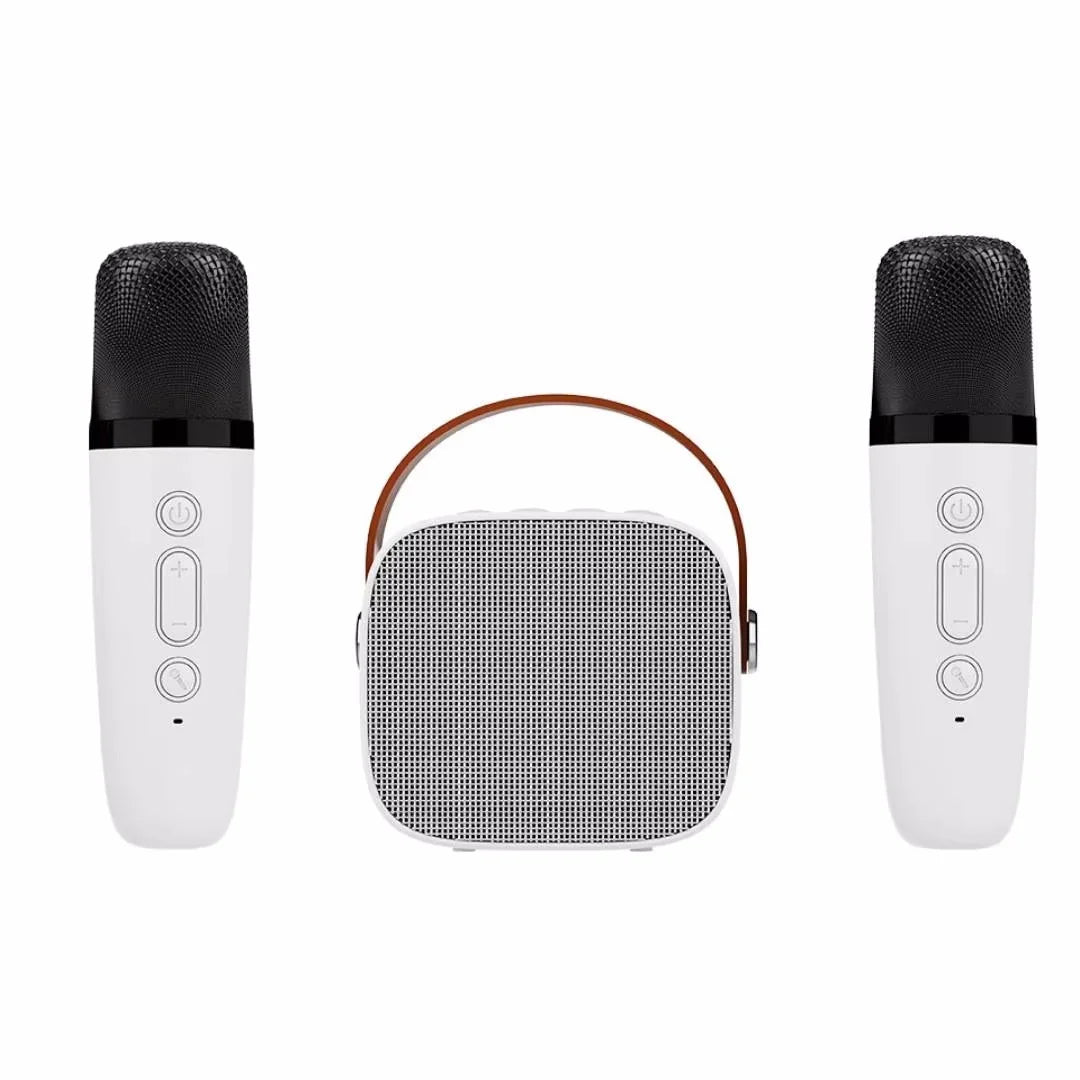 Machine Karaoké Bluetooth KTV – 1 ou 2 Micros Sans Fil, HiFi 3D, LED, Enfants & Adultes