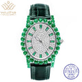 Montre Femme Émeraude Saphir Argent 925 Vintage – CLEVI Paris