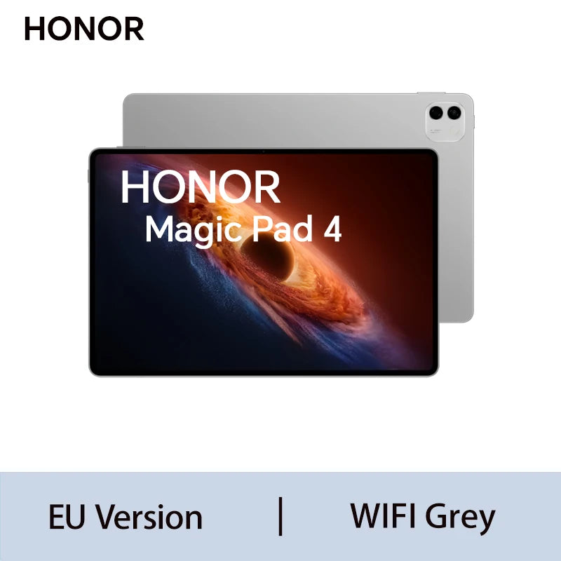 Tablette HONOR MagicPad 4 – 12,3" OLED 165Hz, Snapdragon 8 Gen5, Wi-Fi 7, 10100mAh, Android 16 – CLEVI Paris
