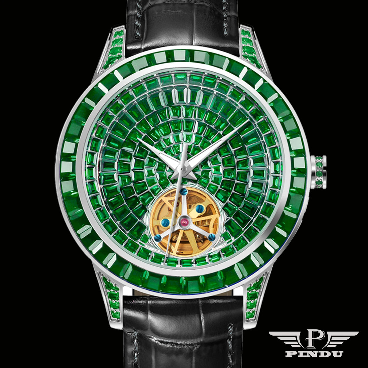 Montre Homme Mécanique Automatique Cadran Diamant Acier Inoxydable 3 Bar – CLEVI Paris