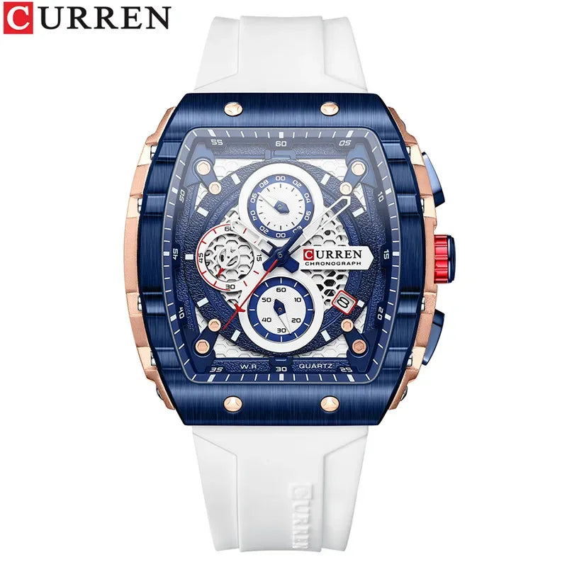 Montre Chronographe Homme CURREN 8442 – Bracelet Silicone Sport