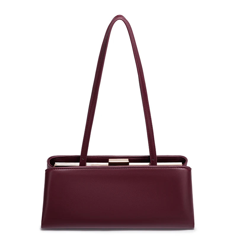 Sac Aisselle PU Souple Femme Retro 28x12cm Bandoulière 50cm 4 Coloris – CLEVI Paris