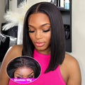 Perruque Bob Straight HD Lace 13x4 Cheveux Humains Femme – CLEVI Paris