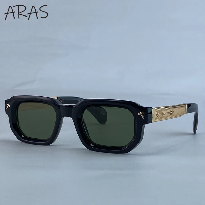 Lunettes de Soleil Carrées Polarisées Homme – Style Vintage Conduite UV400 – CLEVI Paris