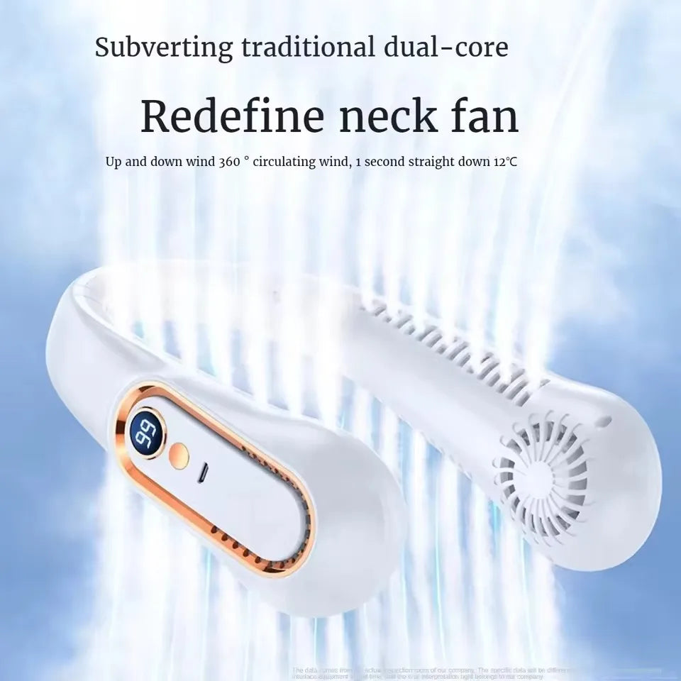TINSOL ventilateur de cou rechargeable USB, LED – CLEVI Paris