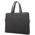 Serviette Homme Cuir Véritable Motif Carreaux Laptop 14" 38x7x30cm – CLEVI Paris