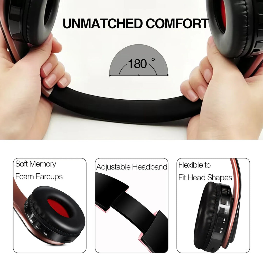 Casque Bluetooth AYVVPII FM & Carte TF – CLEVI Paris