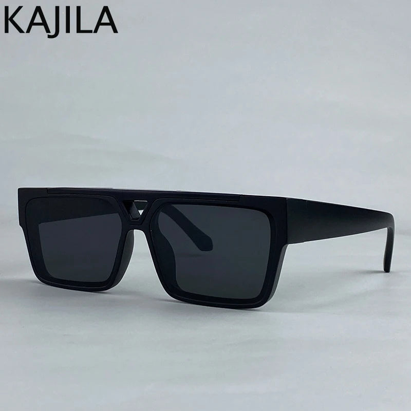 Lunettes de Soleil Oversize Carrées Steampunk Homme – Polarisées ou Dégradées UV400 Catégorie 3 Style Vintage Punk – CLEVI Paris