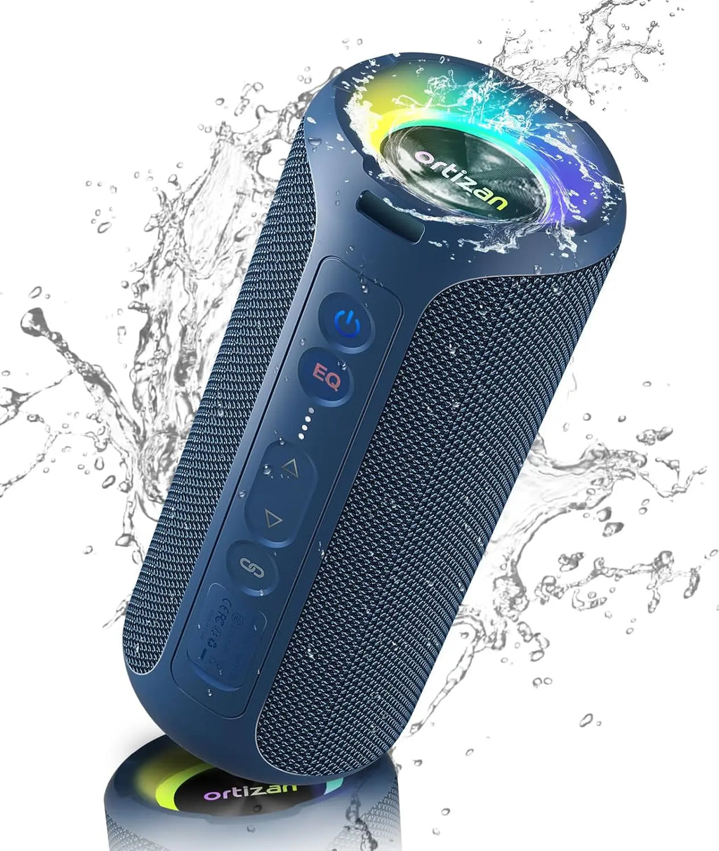 Enceinte Bluetooth 40W – IPX7, LED 7 Couleurs, TWS, 3 EQ, 6600mAh | Ortizan X8 Pro