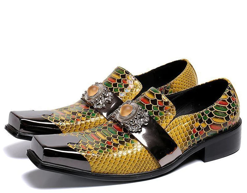 Oxfords Homme Bout Métal Doré – CLEVI Paris