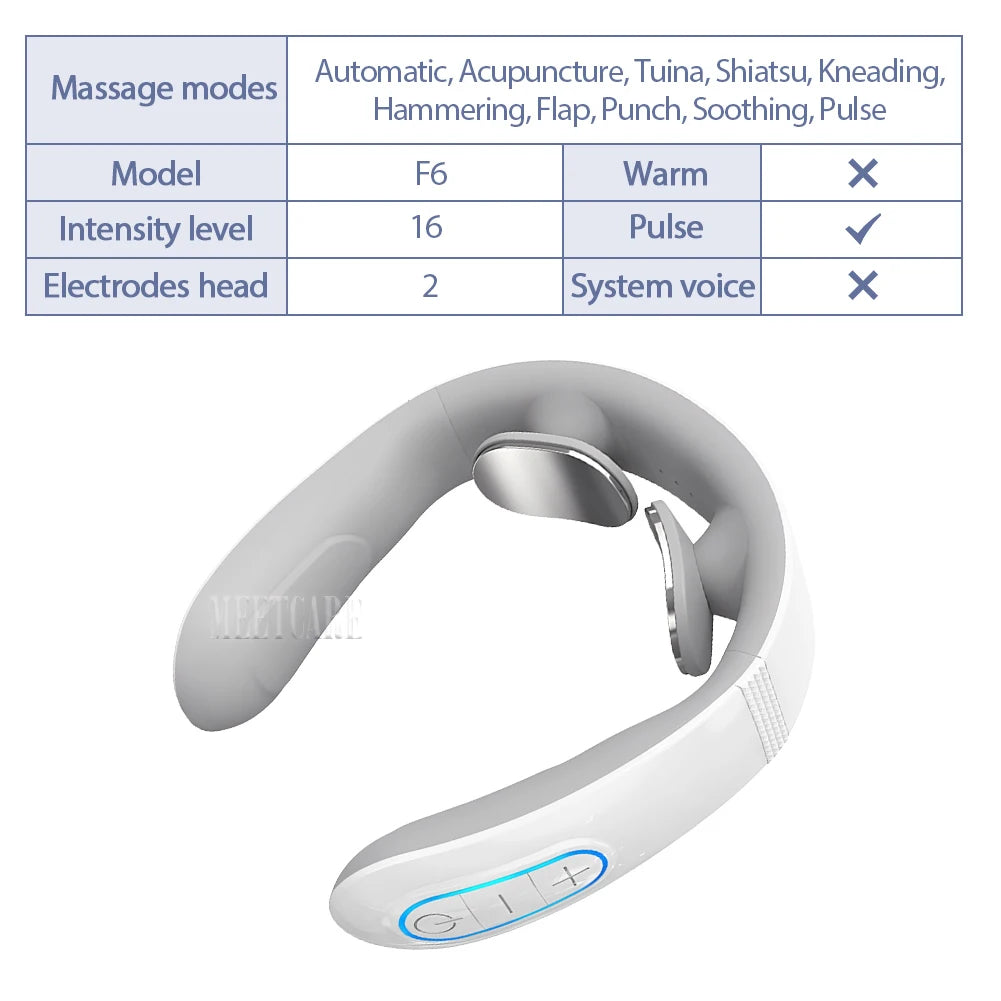 Masseur Cervical Électrique TENS Pulse Cou & Épaules – CLEVI Paris