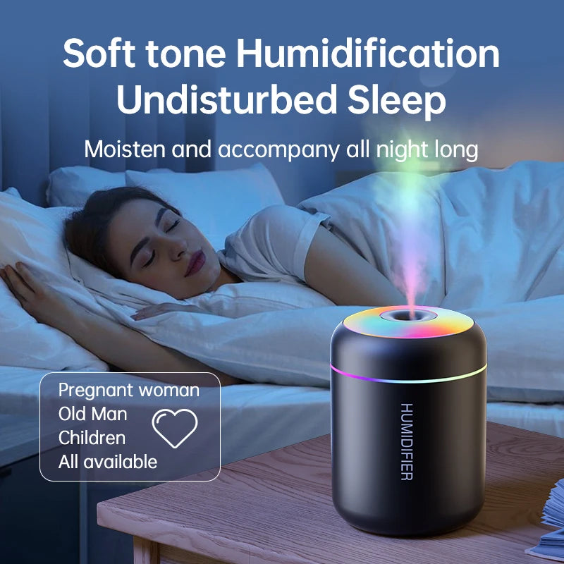 Humidificateur Mini USB | Diffuseur d’Arômes Ultrasonique 180 ml, Maison & Voiture – CLEVI Paris