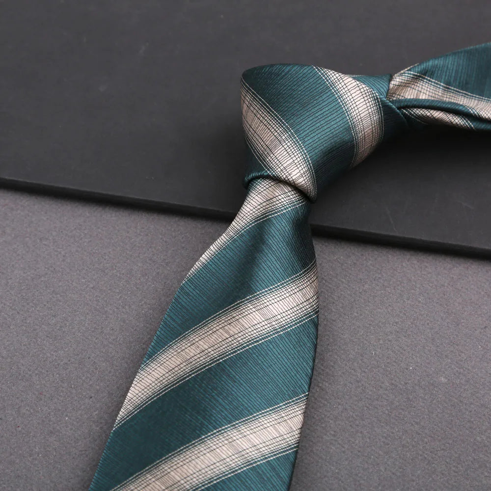 Cravate homme rayée 8 cm – CLEVI Paris